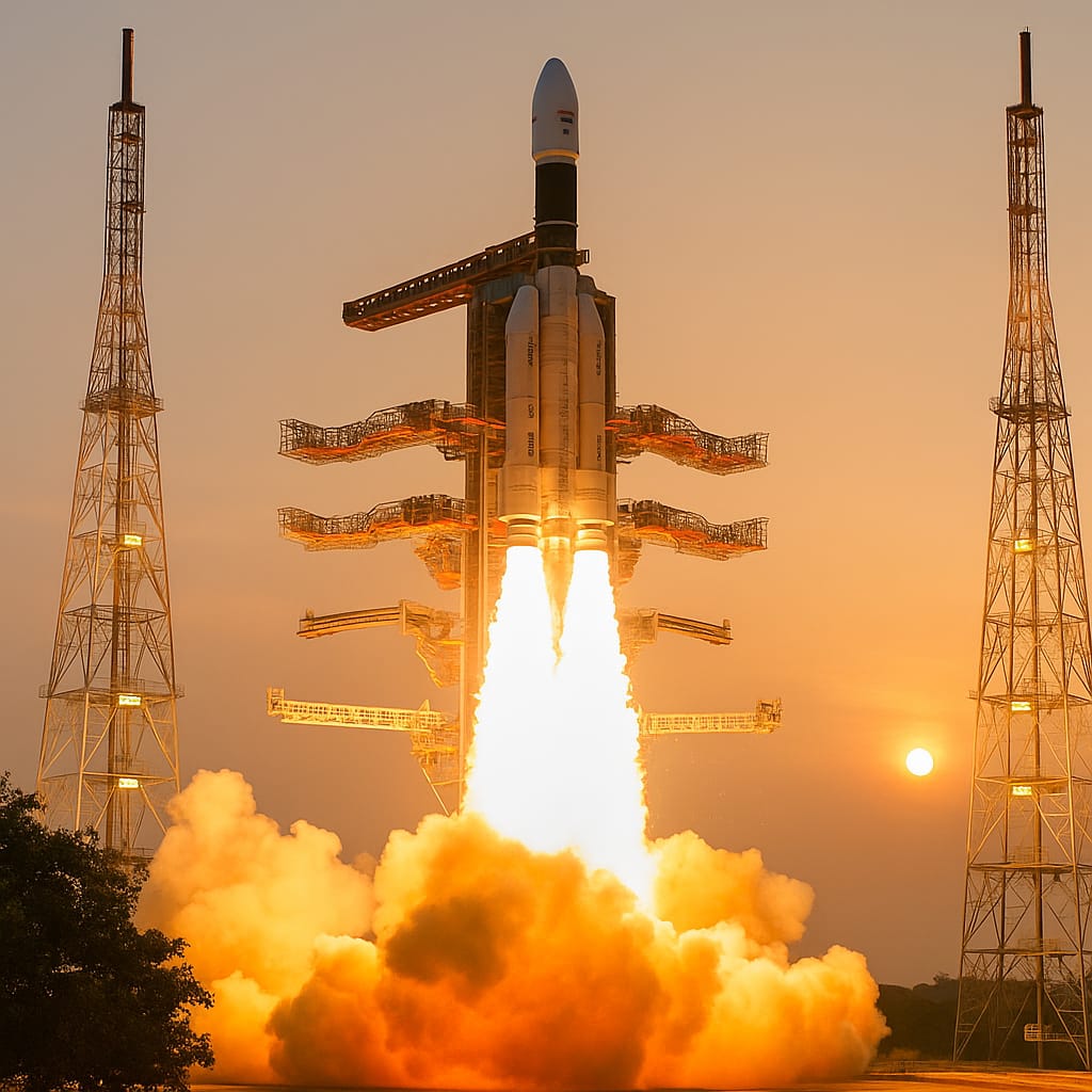 Make in India Reaches Space: Kineco Aerospace Joins ISRO’s LVM3-CMS03 Mission with Critical Composite Components. - Featured image about Unlisted Shares and Aatmanirbhar bharat